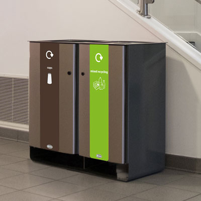 Electra&trade; 170 Duo Cup Recycling Bin